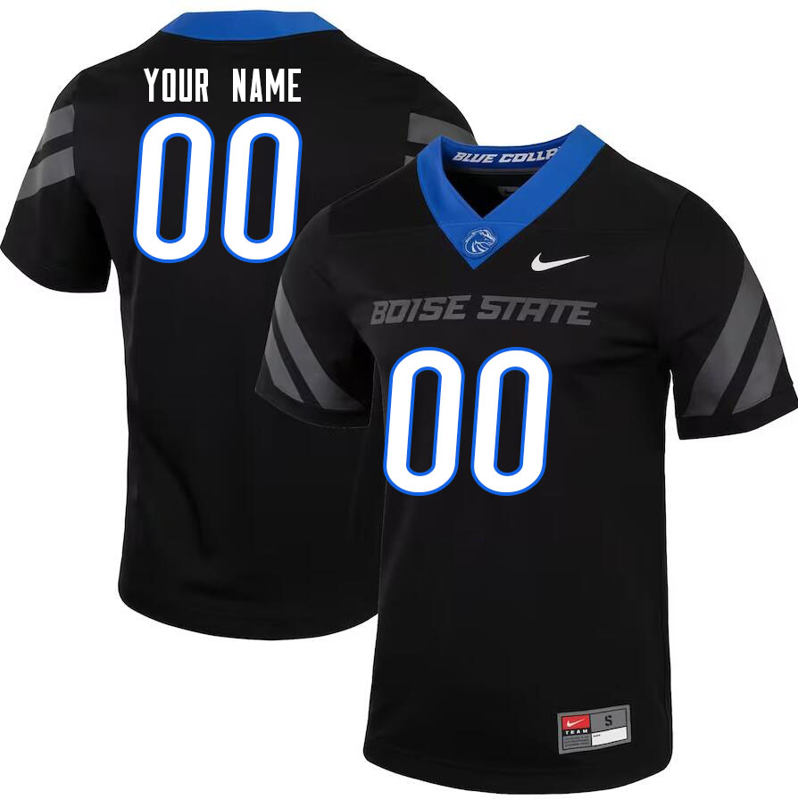 Custom Boise State Broncos Name And Number College Football Jerseys Stitched-Black